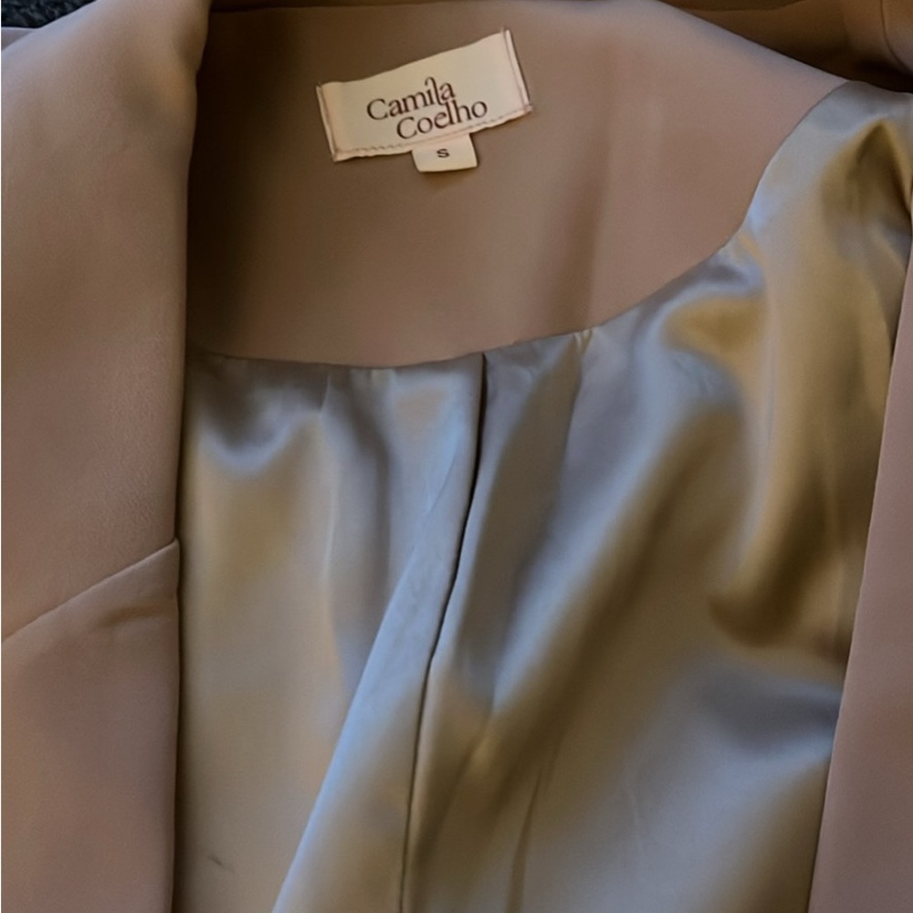 Camila Coelho Beige Blazer a chic, neutral color, fall, and winter!